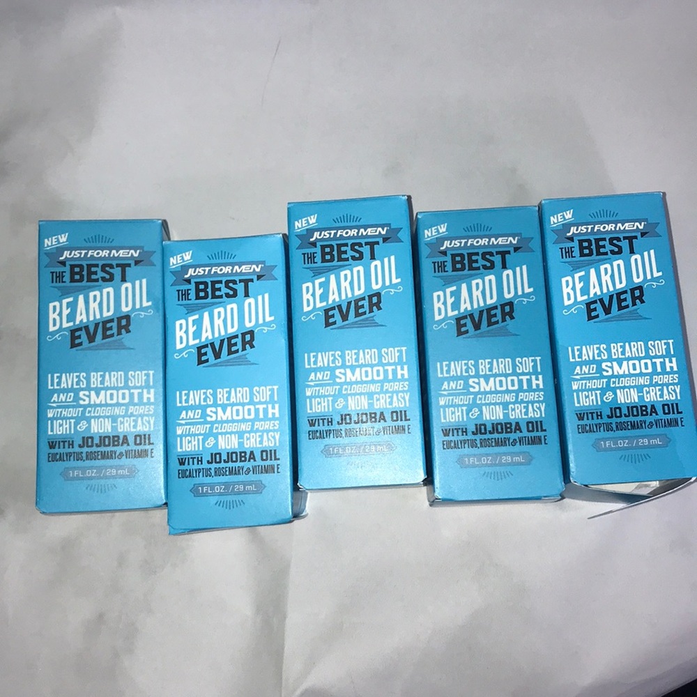 Just for men best beard oil ever set of 5 - Picture 2 of 3